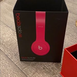 Beats Solo Hot Pink Wired Headphones